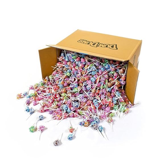 Dum Dum Pops, Assorted Flavors Lollipops in Bulk Candy - All-Time Classic Flavors - Lollipops Bulk, Bulk Suckers, Individually Wrapped (5-Pounds)