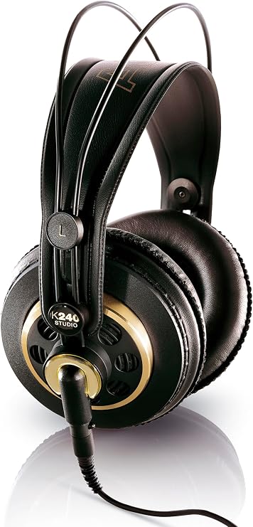 AKG K240 Studio profesyonel, yarı açık kulak üstü kulaklık