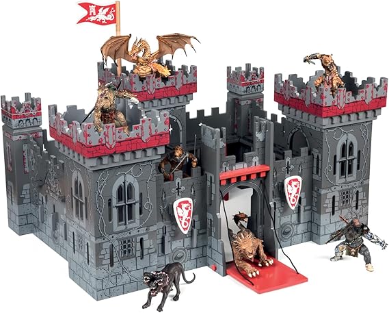 Papo Mutant Castle Scenery, Fantasy Collection, Kids Toy Ages 3+ | A lair for mutant creatures | compatible with collectible figures | assembles by hand | a truly original gift idea today