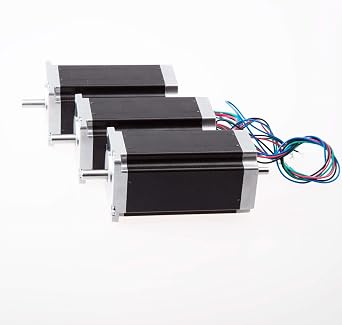 Us Ship 3 Pcs Nema 23 Stepper Motor 425 Oz.in Dual Shaft, Longs Motor