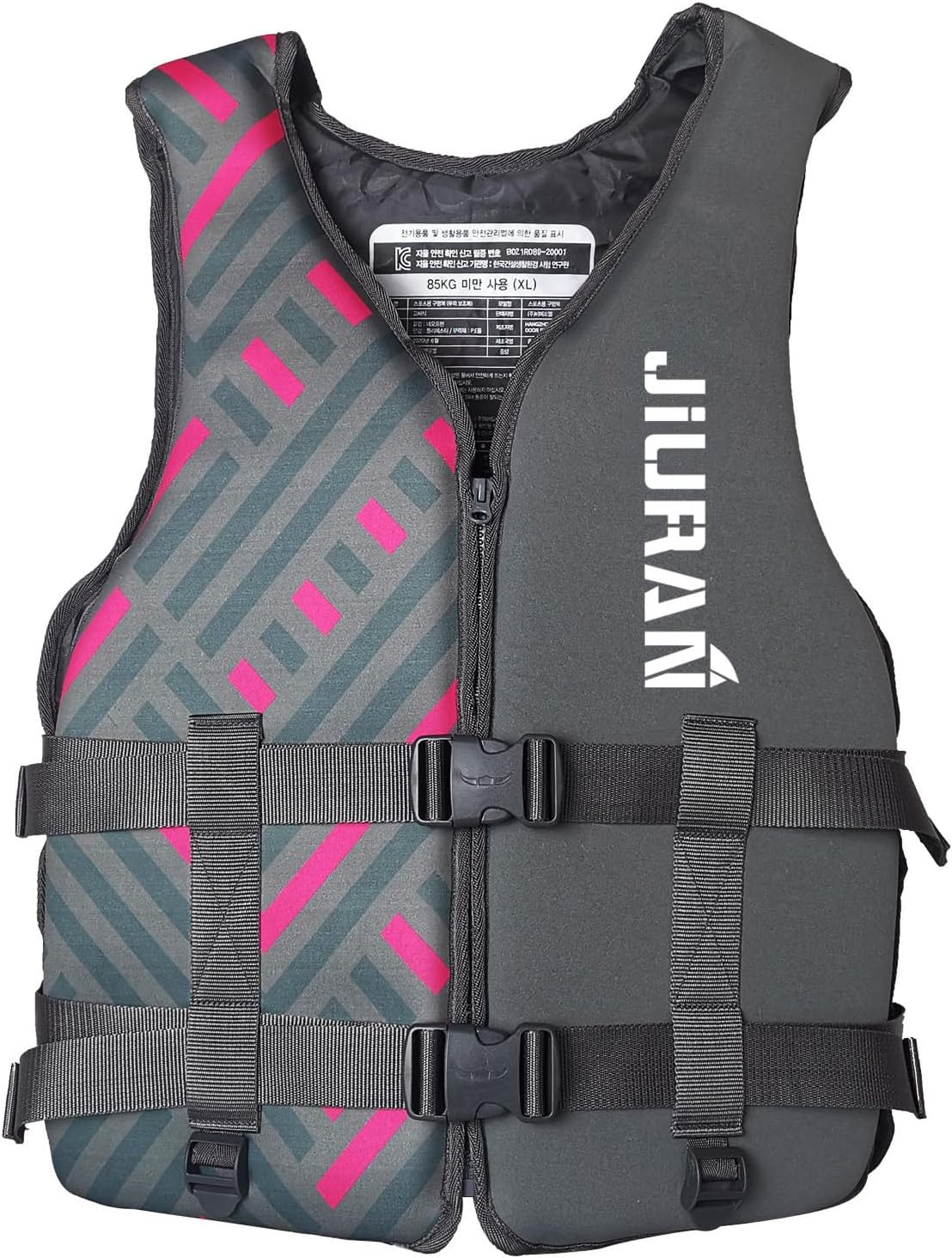 Adult Kayak Life Vest High Buoyancy Swim Vest Adjustable Safety Jacket for Swimming Fishing Pool Beach Boat