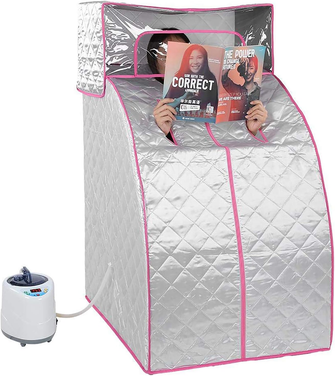 ZJDYDY Steam Sauna - Portable Home Sauna Spa with 2L Steam Generator, Sauna Room Sauna Cabin for Weight Loss Reduce Stress