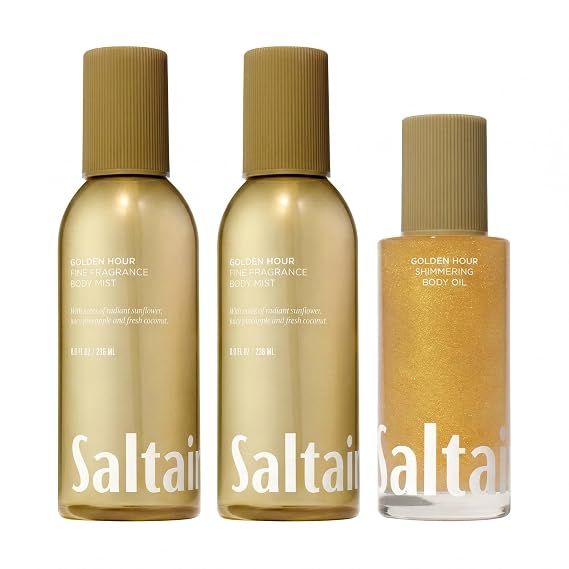 Saltair Body Care Bundle | Body Mist + Shimmering Body Oil | Golden Hour