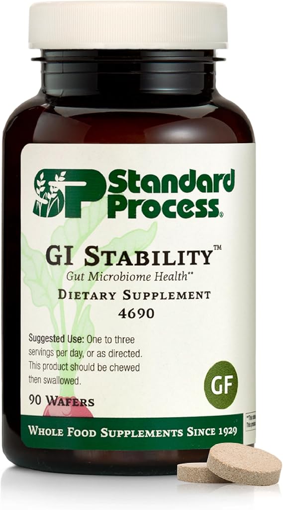 Standard Process GI Stability, Gut Microbiome & Immune Support, 90 Wafers