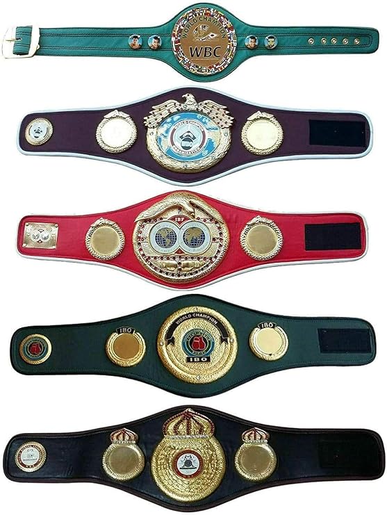 WBC WBA WBO IBO Championships Boxing Belt Replica Mini 5 Belts