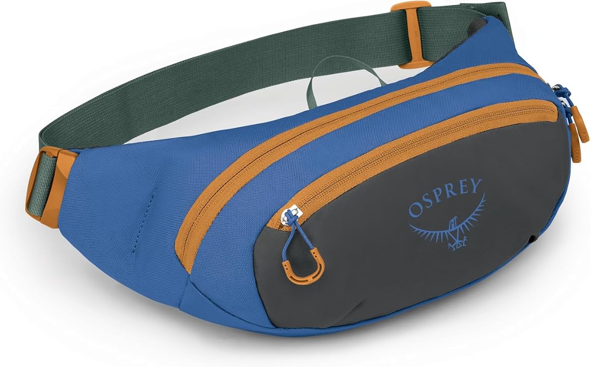 Osprey Daylite Earth Waist Pack for Men and Women, Dark Charcoal/Blue Flame
