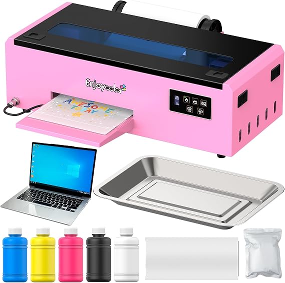 A4 DTF Printer with Laptop for Beginners, DTF Transfer Printer Machine