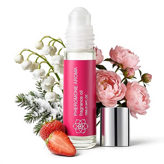Pheromones Perfumes for Women, Long Lasting Roll On Oil Fragrance for Date Night, Rose Perfume Oil, Fruity and Floral Daily Allure & Sensual Gift, Date Night Perfume - 0.34 fl.oz (10mL)