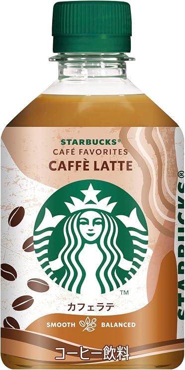 Suntory Starbucks CAFÉ FAVORITES Cafe Latte, 9.5 fl oz 280 ml x 24 Bottles