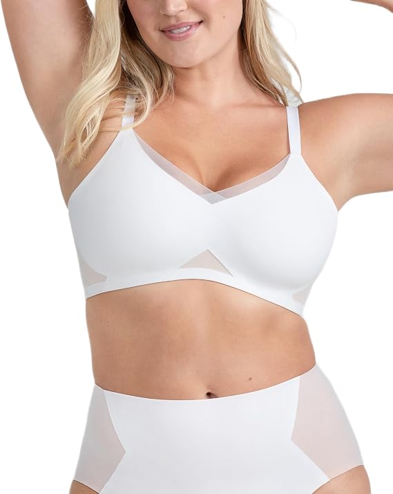 HONEYLOVE Crossover Wireless Bra - Comfortable Support with No Underwire