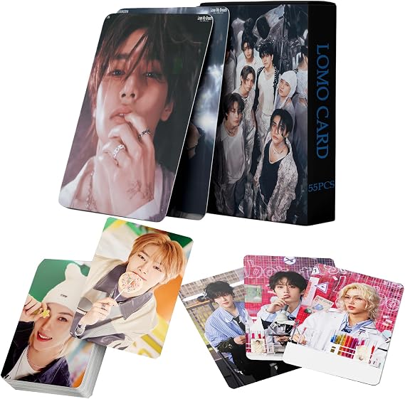 Yuto Stray Kids Lose My Breath Photocards Album 55PCS Stray Kids album Lose My Breath Photo Cards Stray Kids album Lose My Breath lomo card Gift Lomo Cards Merch for Stray Kids Boys and Girls