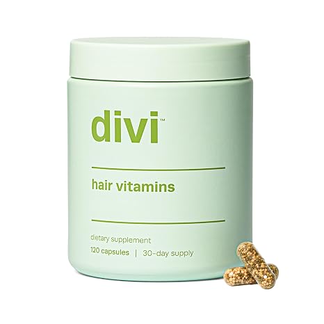 Divi Hair Vitamins for Women and Men - Made with Clean and Science-Backed Ingredients to Grow + Thicken - Create a Healthy Hair Environment - 30 Day Supply, 120 Count