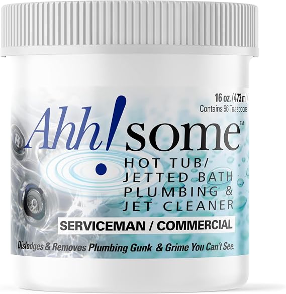 Ahhsome Hot Tub & Jetted Bath Plumbing and Jet Cleaner, 16 oz