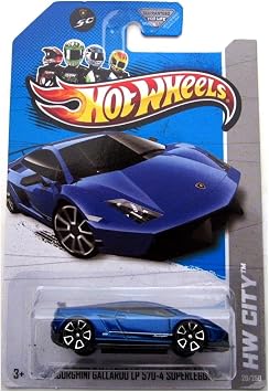 Hot Wheels Blue Lamborghini Gallardo LP 570-4 Superleggera Hw City Series