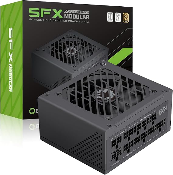 GAMEMAX SFX Power Supply 750W, Full Modular, 80 Plus Gold PSU (GS-750G BK)