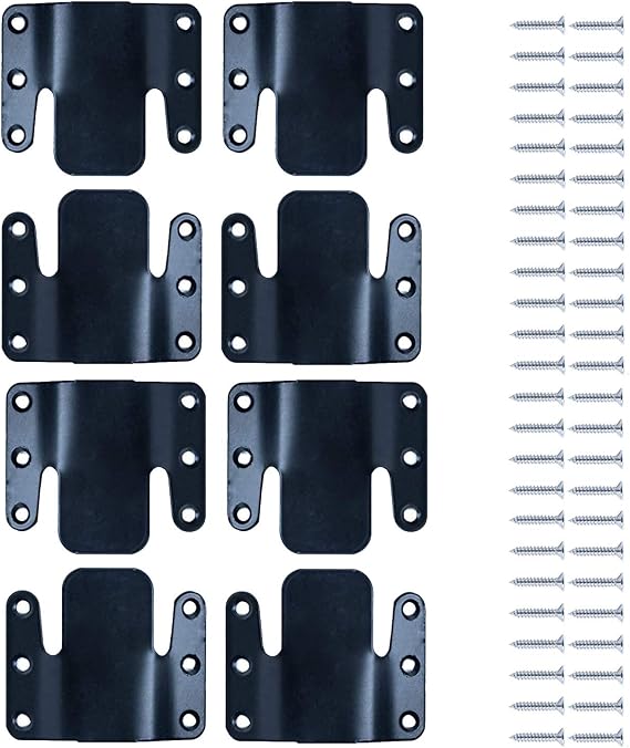 LazyMe Sectional Couch Connectors with Hardware, 4 Sets 8 Pieces