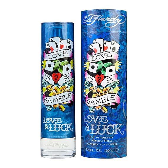 Ed Hardy Love & Luck Eau de Toilette for Men, 3.4 fl oz