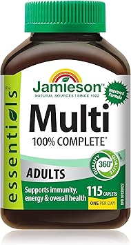 Jamieson 100% Complete Multivitamin for Adults, Supports Energy, Immunity & Overall Health