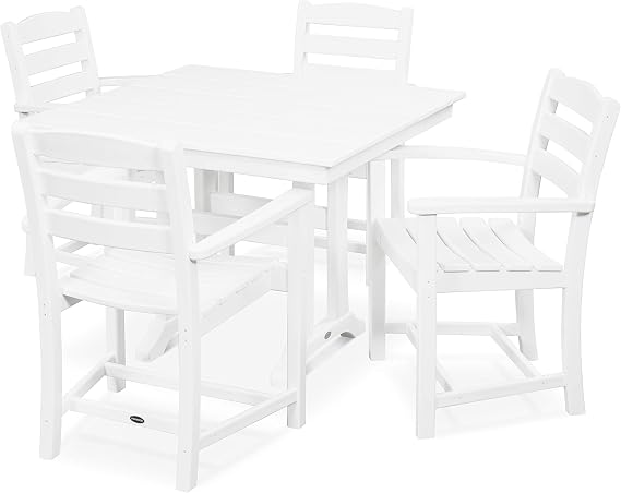POLYWOOD La Casa Cafe Dining Set, White