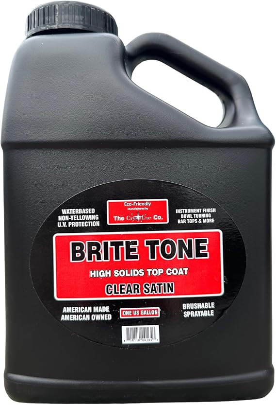 CrystaLac Brite Tone High Solids Polyurethane Instrument Finish 1 Gallon (Clear Satin)