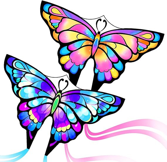 Simxkai Butterfly Kite for Kids & Adults, Easy to Fly Big Kite for Beginners