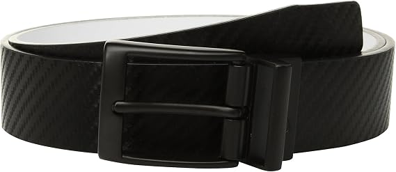 NIKE Men's Carbon Fiber-texture Reversible Belt Belt