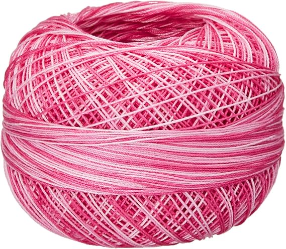 LIZBETH Size 80 HH80176 HH80 Cotton Thread 184 Yds 10G, Pink Blossoms