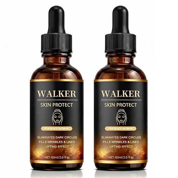 Walker Skin Protect Serum for Black Women, Walker Skin Protector Anti-Wrinkle Face Serum - Reduces Wrinkles & Fine Lines, Eliminates Dark Circles, and Lifts & Firms Skin (2)