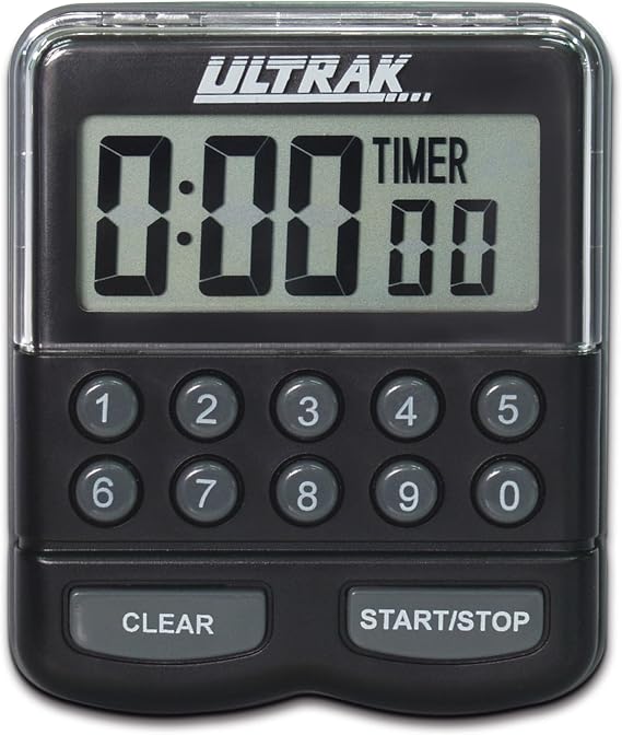 ULTRAK T-3 Digital Count Up/Down Timer with Keypad Loud Alarm Magnetic