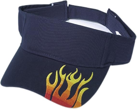 Cameo Unisex Cotton Flame Visor, Navy