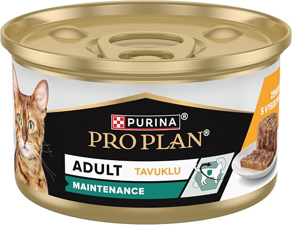 Purina Pro Plan Maintenance Tavuklu Yetişkin Kedi Maması 85gr Konserve x 24 Adet