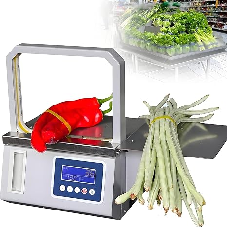Electric Automatic Strapping Machine, Bundling OPP, Supermarket Vegetable for 11mm Tape