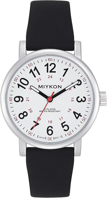 Miykon Unisex Analog Nurse Watch, Second Hand, Silicone Band, Waterproof