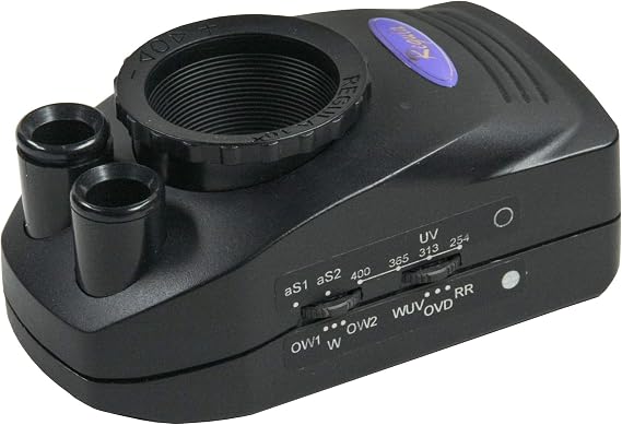 Regula 1025 Magnifier with 10x Magnification, UV and IR Light Detection for Document Examination