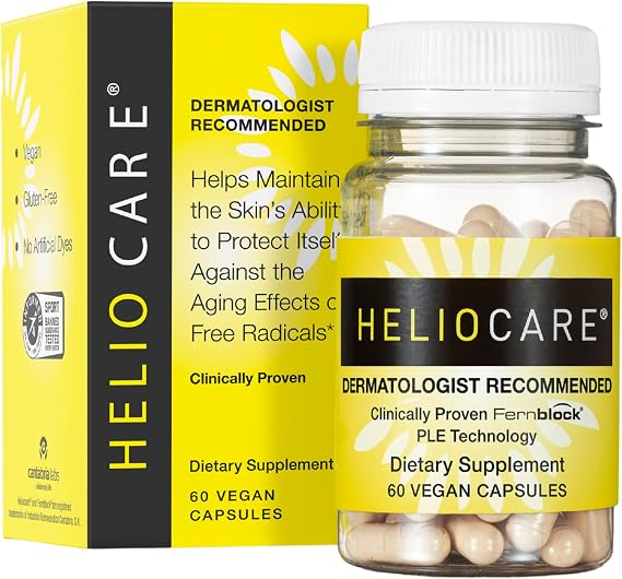 Heliocare Supplement with Polypodium Leucotomos Extract 240mg, 60 Capsules