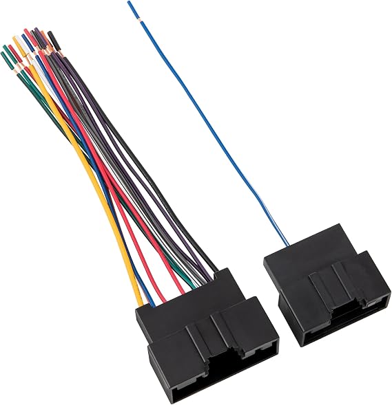 RED WOLF Car Stereo Wiring Harness Compatible with Ford Transit 2014-2019, Fiesta 2013-2018, Focus 2013-2017 - Install Aftermarket Radio Cable Adapter for AMP System