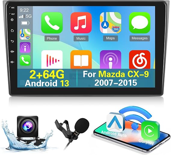 Android Car Radio for Mazda CX-9 2007-2015 Wireless Carplay & Android Auto