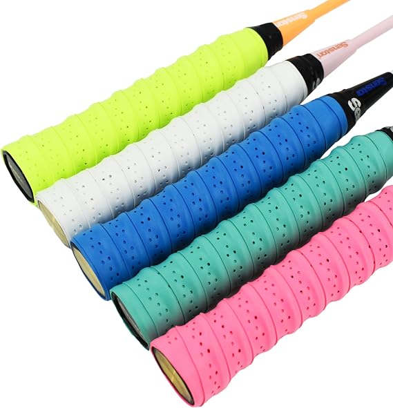 Senston New Rackets Grip Anti Slip Perforated Super Absorbent Tennis Overgrip Badminton Overgrip Pickleballs Overgrip