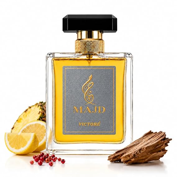 MAJD FRAGRANCES VICTORE Inspired by A-ven-tus 50ml Mens Eau de Parfum Spray Long Lasting Luxury Mens cologne Fresh Citrus Pineapple, Smoky Birch & Woody Musk Amber Base
