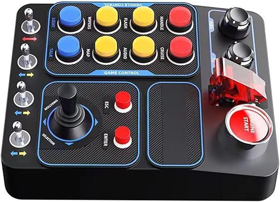 CB1 Programmable Button Controller Race Emulator Center Control Box Realistic Racing Simulation and Immersive Game