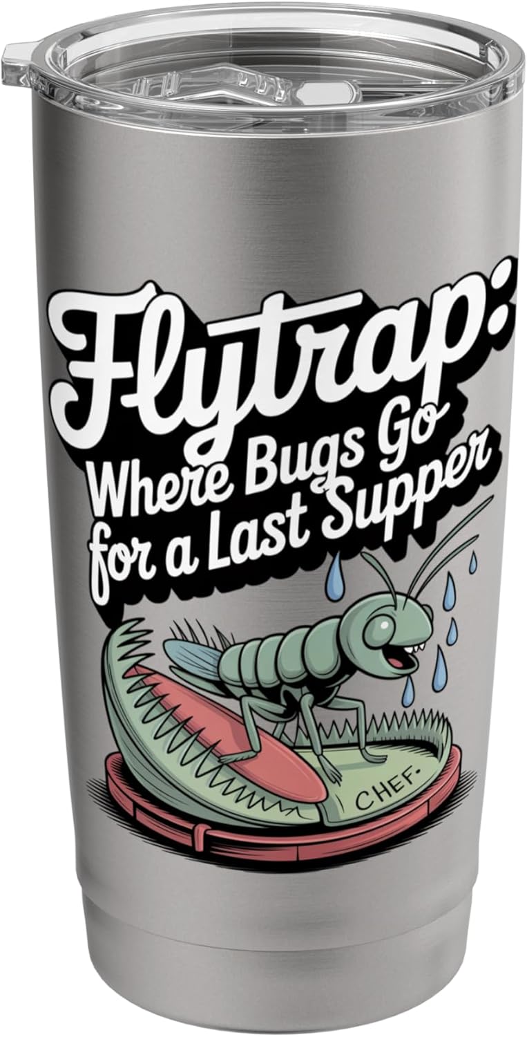 Venus Flytrap Bug Catcher Carnivorous Plant Humor Stainless Steel Insulated Tumbler