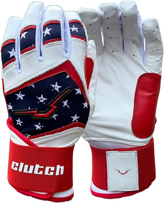 Clutch Sports Apparel Unapologetic Pro Series Batting Gloves, Cabretta Leather, All-Weather Design for Baseball & Softball, Padded Stylish Fit for Adults & Youth