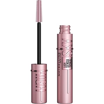 Maybelline Lash Sensational Sky High Waterproof Mascara Makeup, Volumizing, Lengthening, Defining, Curling, Multiplying, Buildable Formula, Very Black, 1 Count