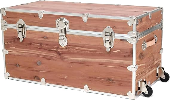 Rhino Knotty Cedar XXL Chest, Coffee Table Storage Trunk, End of Bed Bench