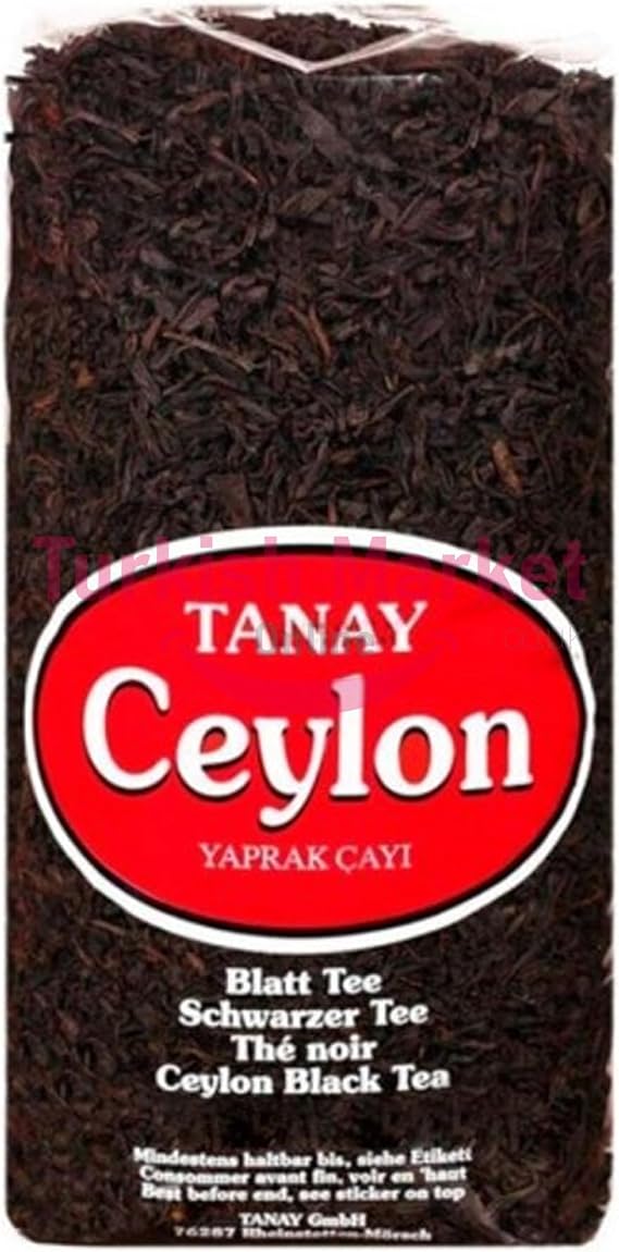 Original Tanay Ceylon Black Tea Turkish Yaprak Çay loose 1000 Gr by TOM UK