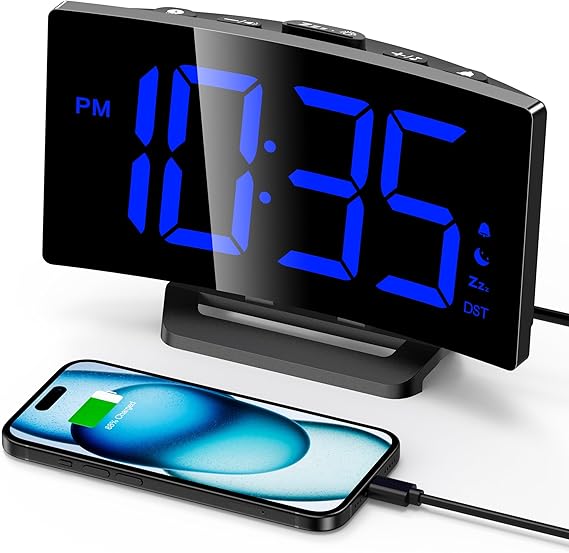 GOLOZA Digital Alarm Clock for Bedrooms, Digital Clock for Kids