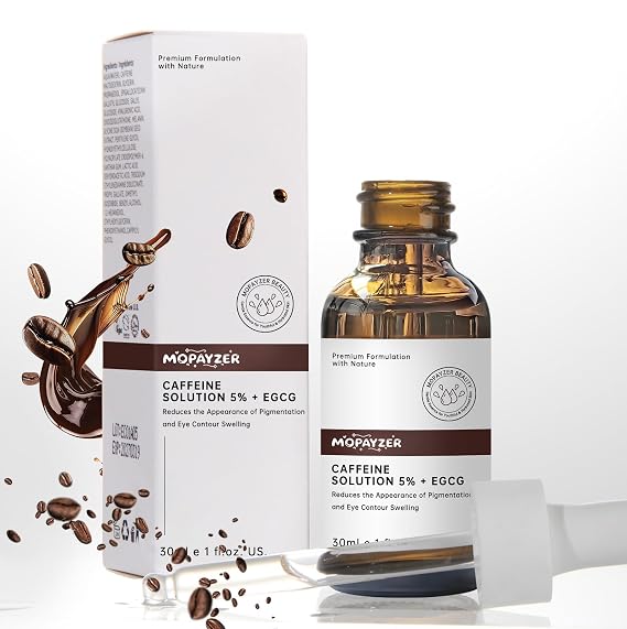 Caffeine Solution 5% + EGCG, Caffeine Eye Serum For Face, 30 ML/ 1 PCS Moisturizing Under Eye Solution For Reduces Dark Circles & Puffiness.