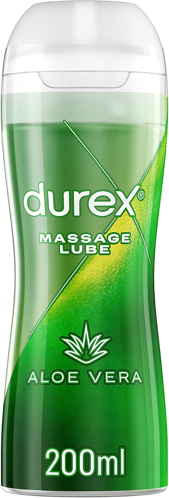 Durex 2 in 1 Massage Aloe Vera, 200ml, Water Based Lube, Sensual Formula