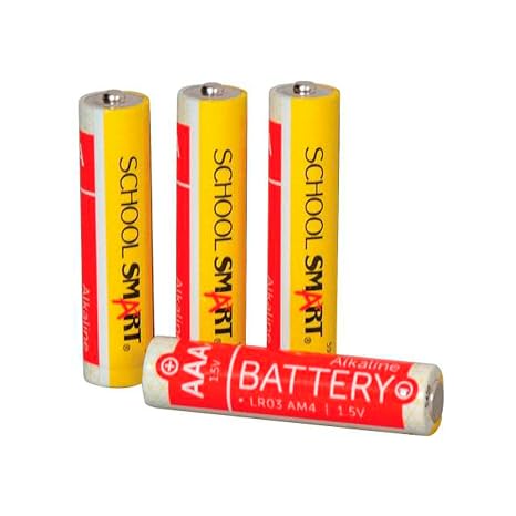 School Smart Alkaline AAA Battery, Pack of 4