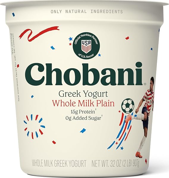 Chobani Whole Milk Plain Greek Yogurt 32oz